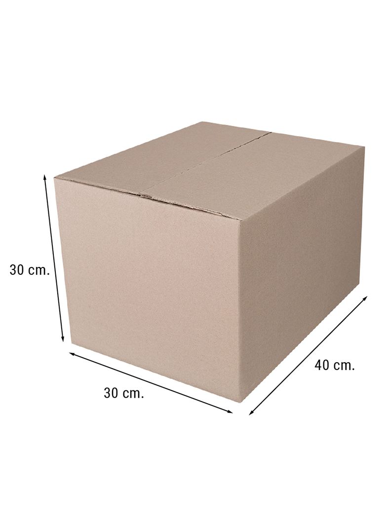 Pack 5 Cajas de Cartón 12C 40x30x30 cm-1