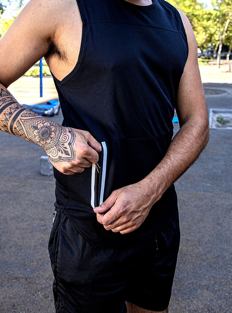 Conjunto Deportivo Short Running Polera Camiseta-2