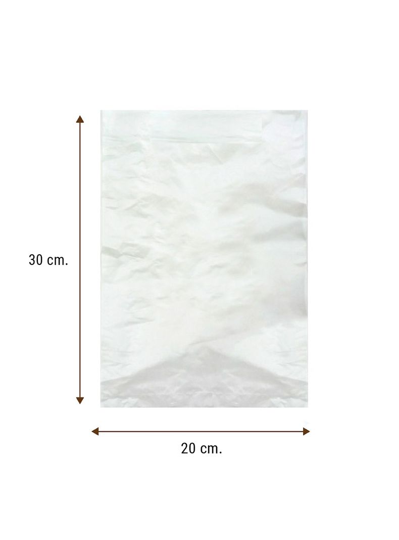 Rollo Bolsas Prepicadas Plasticas Transparentes 20x30 cm-1