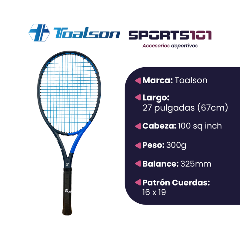 Raqueta de Tenis Toalson S-Mach Tour 300 V3.0 Navy G3-1