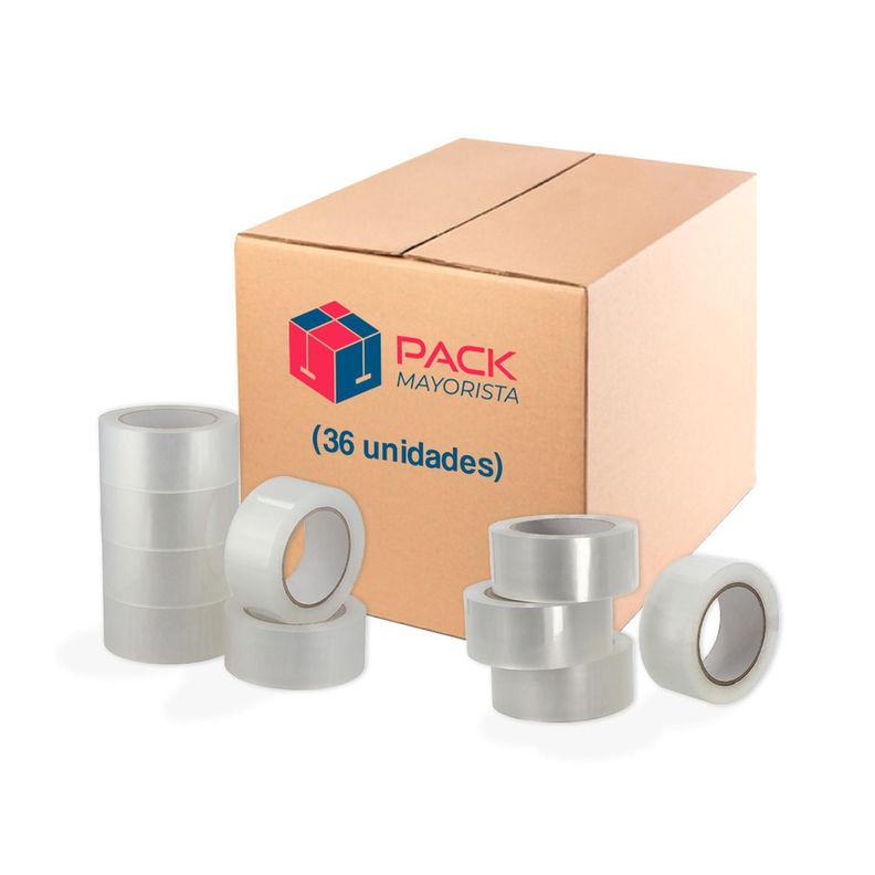 Cinta De Embalaje Transparente 48mm*100m*50mic - Pack 36 Uds-0