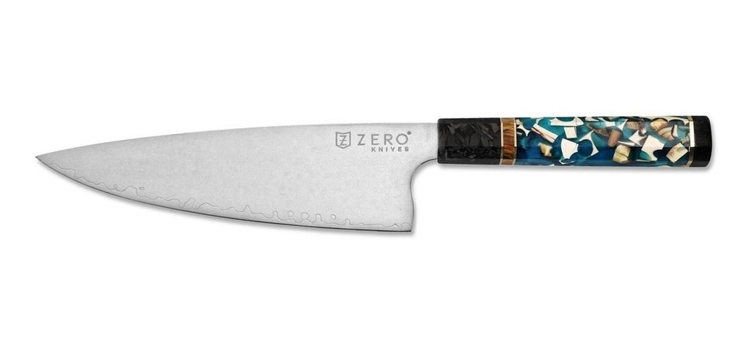 Cuchillo Acero Damasco 8,0'' - Zero Knives - Blend Mammoth-1