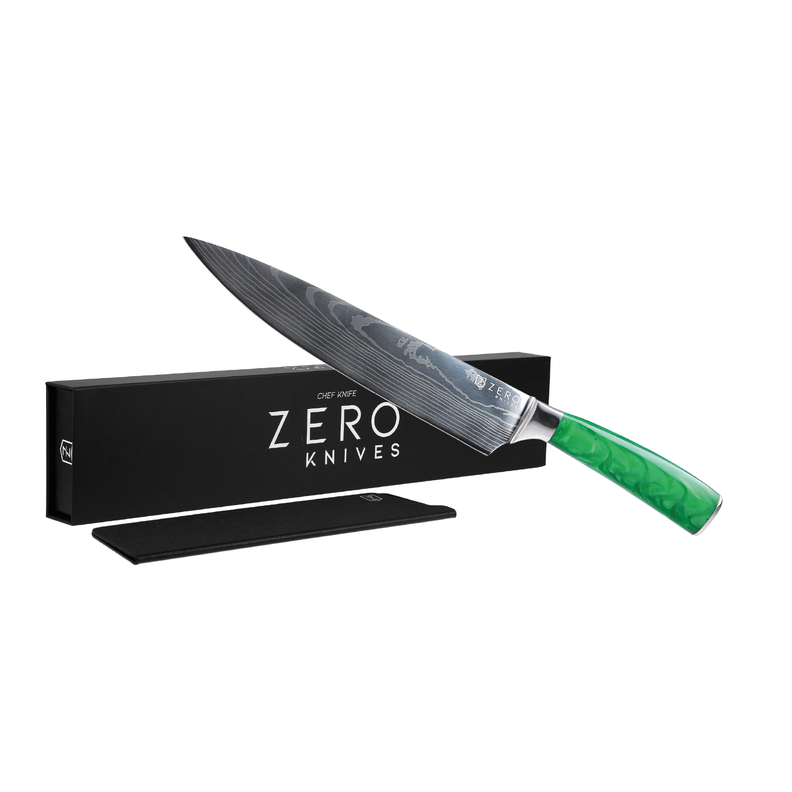 Cuchillo De Chef 8,0'' - Zero Knives - Bright Green-2