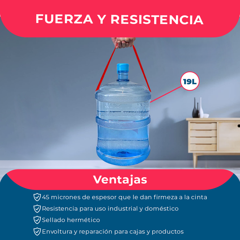 Cinta De Embalaje Roja 48mm*40m - Pack Mayorista - 1 Und-3