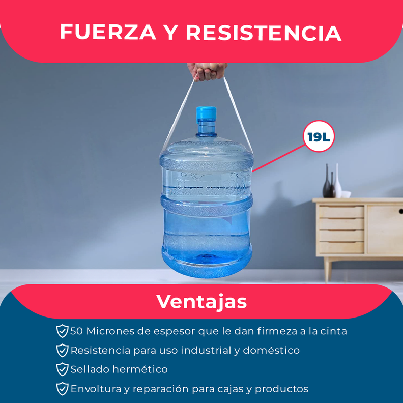 Cinta De Embalaje Transparente 48mm*300m*50mic - Pack 6 Uds-5