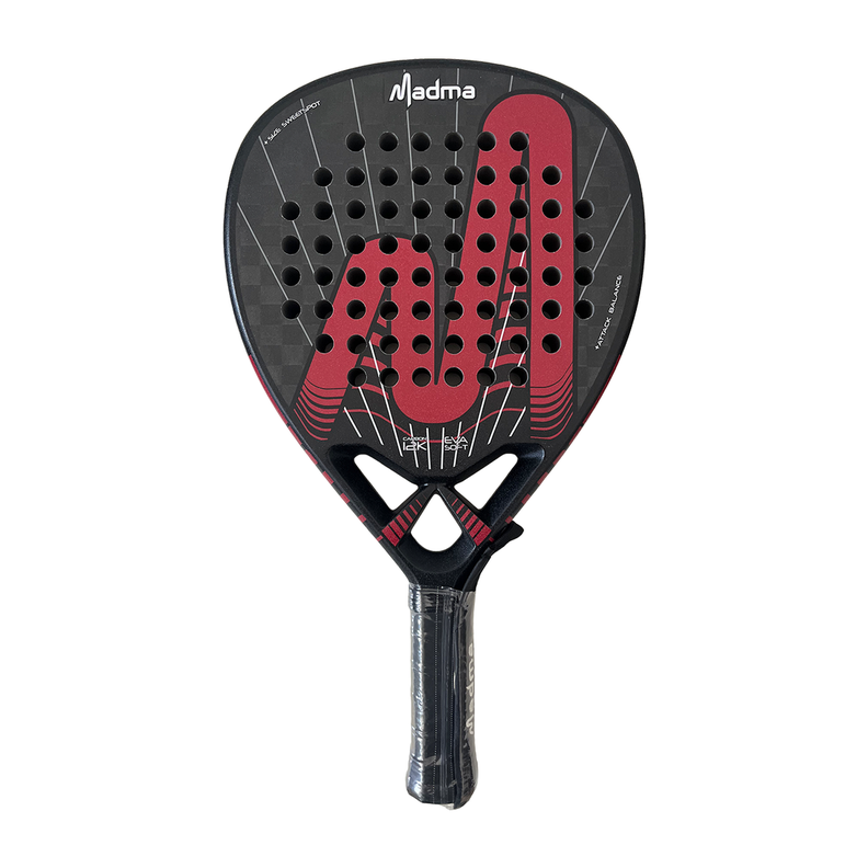 Pala de Padel Madma Max Lable 12K Carbon Rojo-0