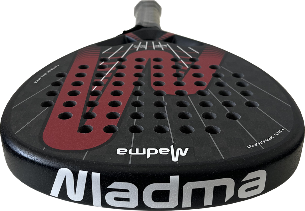 Pala de Padel Madma Max Lable 12K Carbon Rojo-4