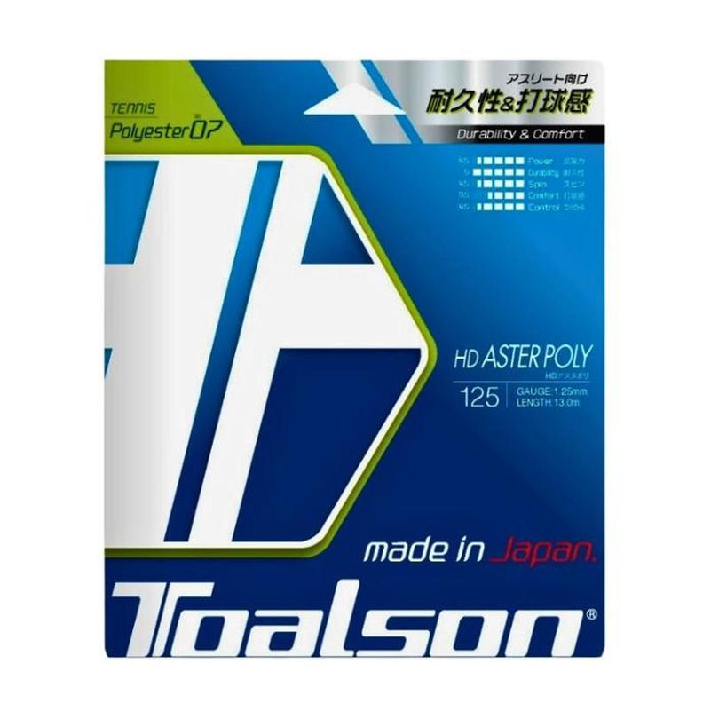 Cuerda Raqueta de Tenis Toalson Aster Poly 1,25 rollo 200m-4