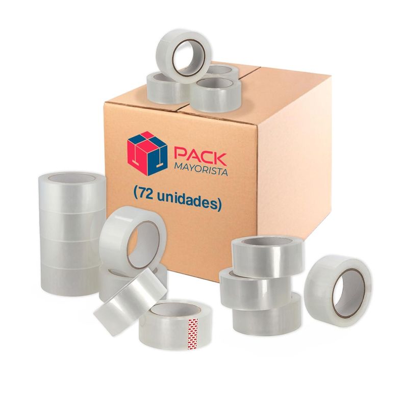 Cinta De Embalaje Transparente 48mm*100m*50mic - Pack 72 Uds-0