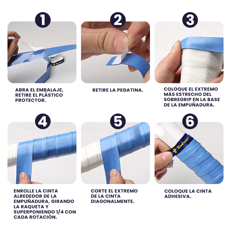 Grip de Tenis Toalson Power Grip Overgrip - 30 Unidades-4