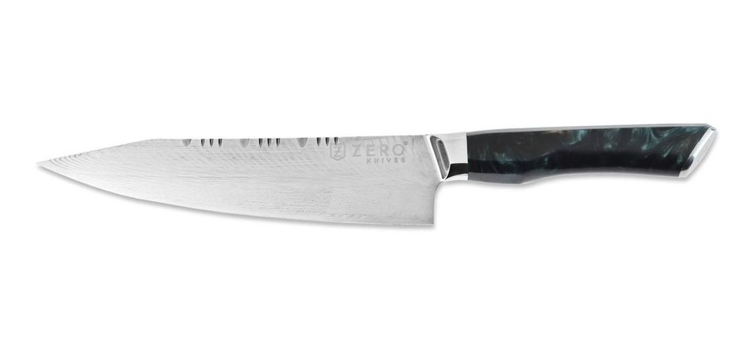 Cuchillo Acero Damasco 8,0'' - Zero Knives - Chef Kiritsuke-1