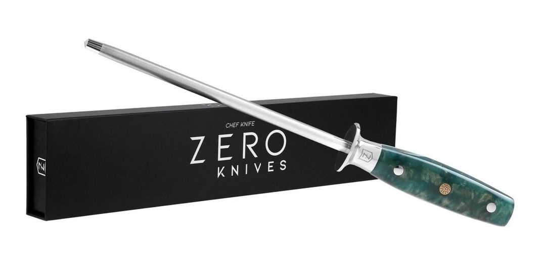 Chaira Astil Espada Afiladora Cuchillos Zero Knives - Verde-2