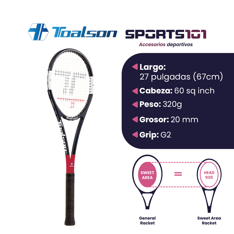 Raqueta de Tenis Toalson Sweet Area Racket 320 Entrenamiento-1
