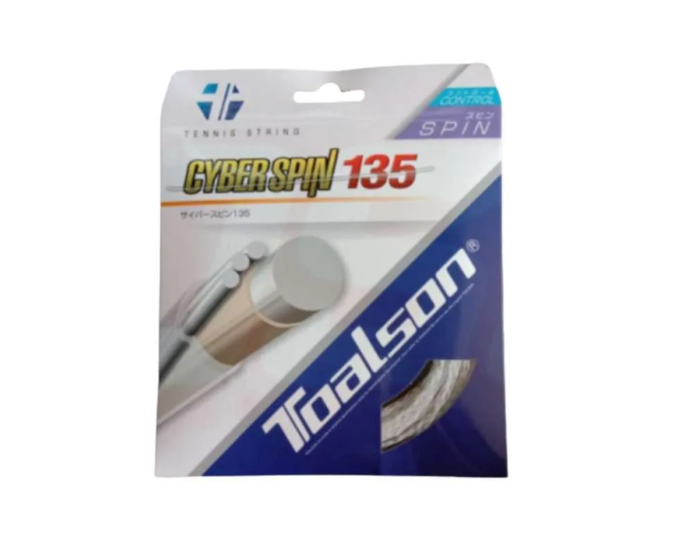 Cuerda Raqueta de Tenis Toalson Cyber Spin 1,35 set 12m-0