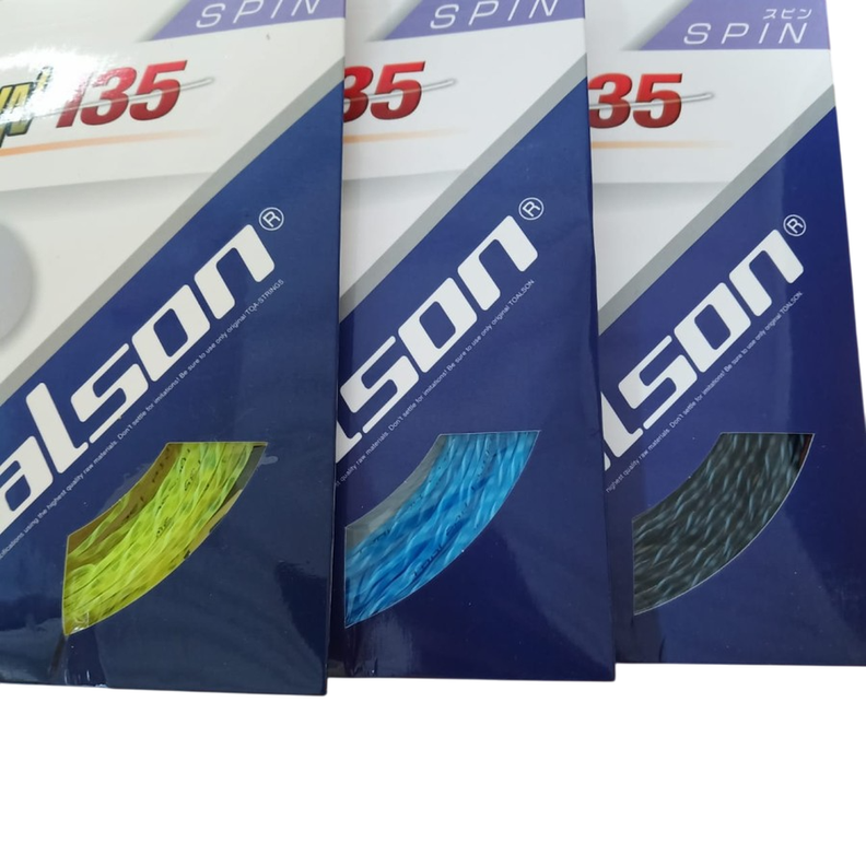 Cuerda Raqueta de Tenis Toalson Cyber Spin 1,35 set 12m-2