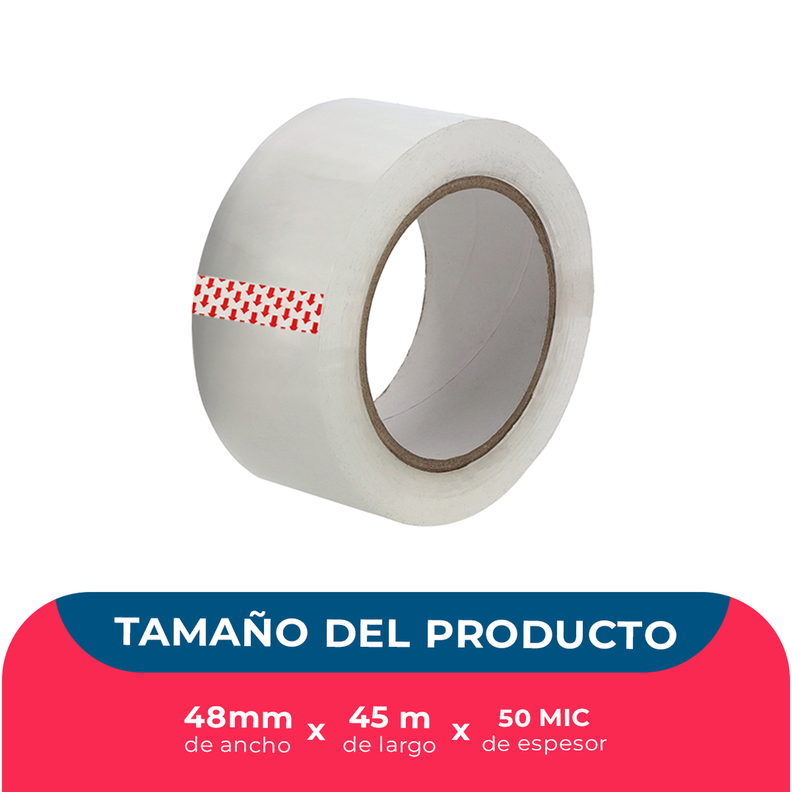 Cinta De Embalaje Transparente 48mm*45m*50mic - Pack 6 Uds-1