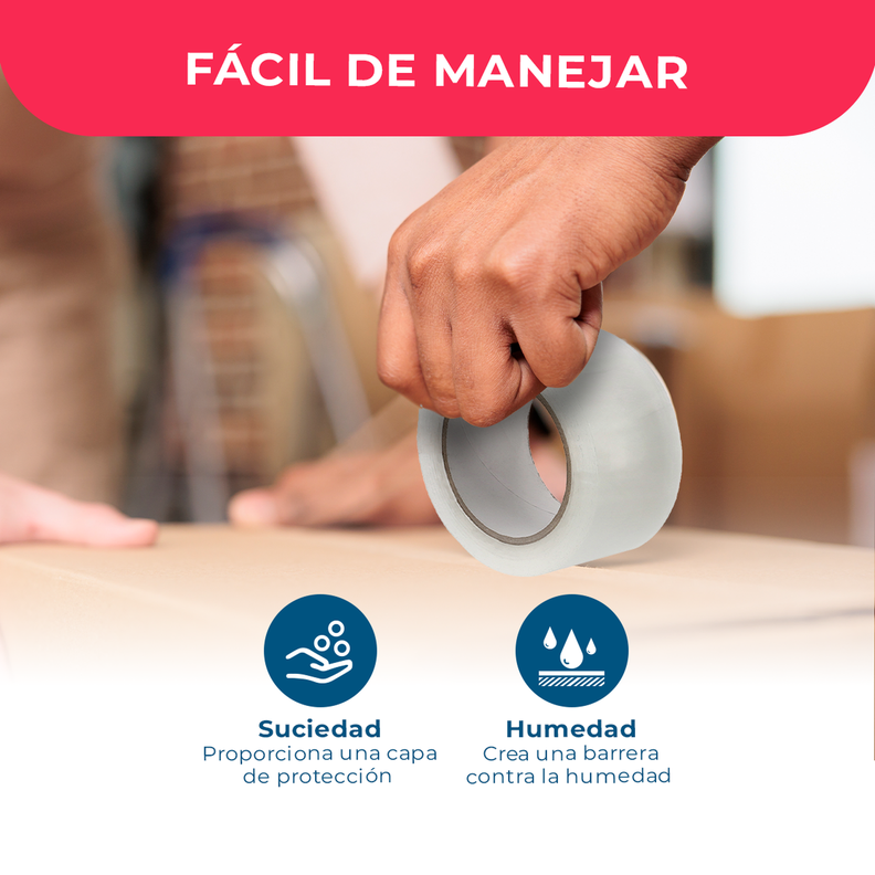 Cinta De Embalaje Transparente 48mm*45m*50mic - Pack 6 Uds-3
