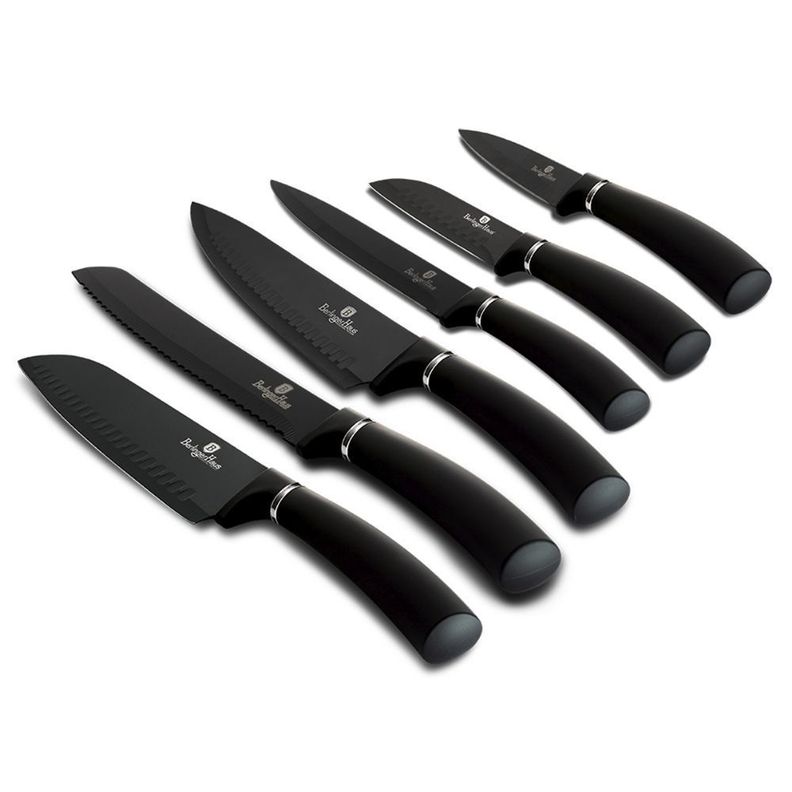 SET DE CUCHILLOS 6 PIEZAS BLACK