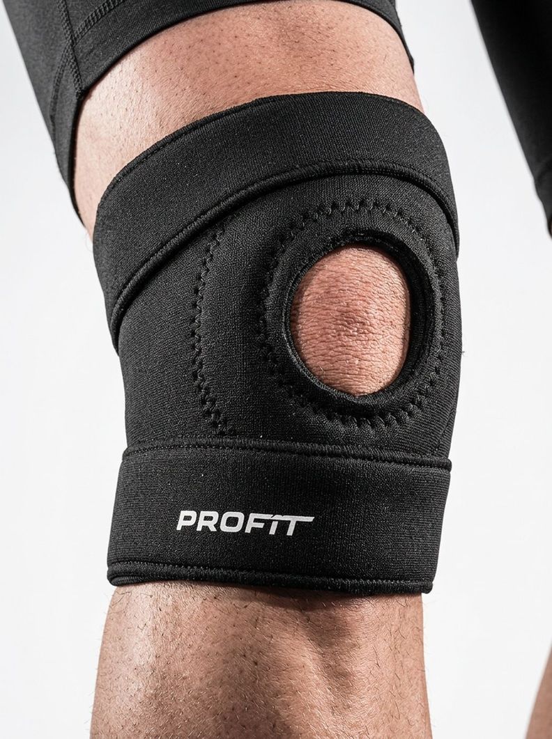 Rodillera abierta corta con compresion