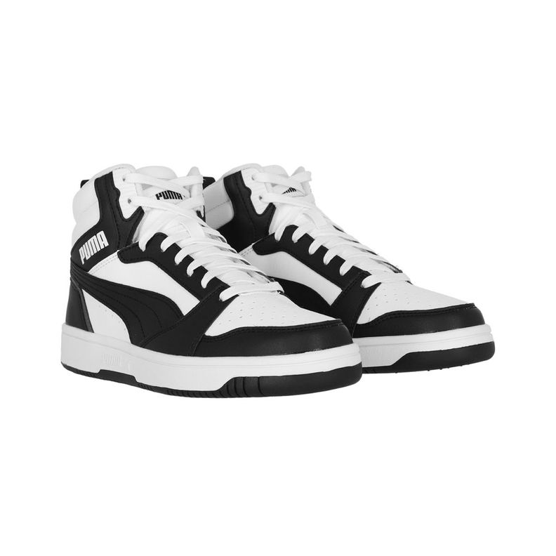 Zapatilla Puma Rebound V6 Unisex Negro/Blanco-2
