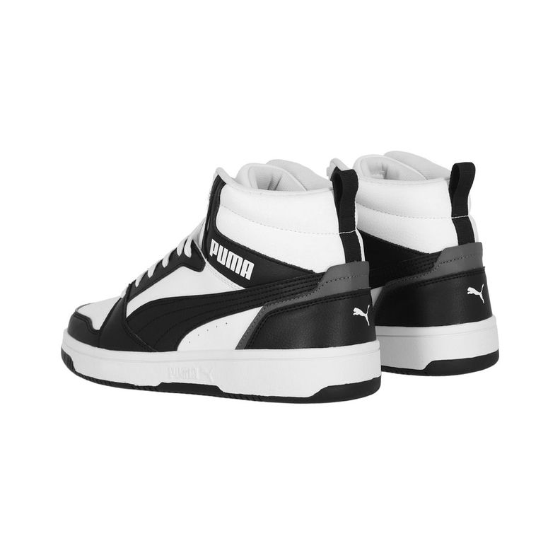 Zapatilla Puma Rebound V6 Unisex Negro/Blanco-3