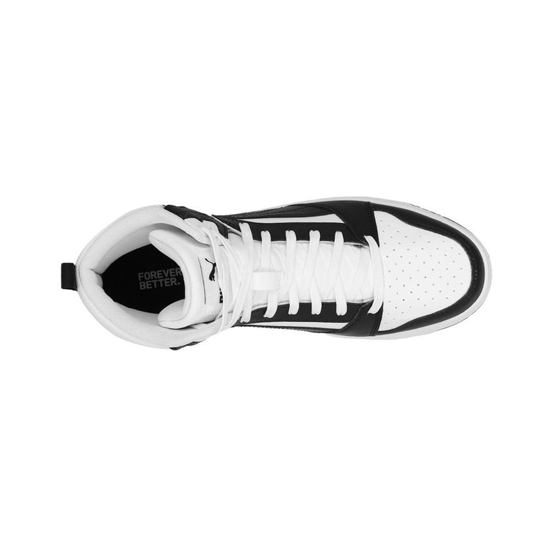 Zapatilla Puma Rebound V6 Unisex Negro/Blanco-4