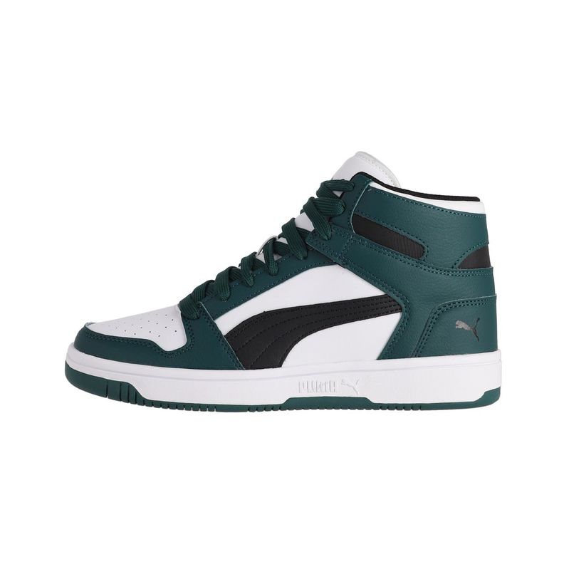 Zapatilla Puma Rebound LayUp SL Hombre Verdes/Blancas/Negras-0