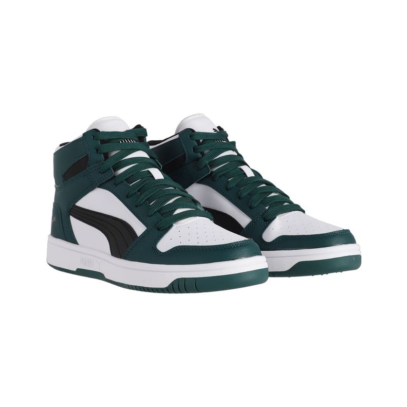 Zapatilla Puma Rebound LayUp SL Hombre Verdes/Blancas/Negras-2
