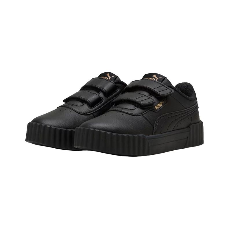 Zapatillas Urbanas Puma Carina 3.0 Niños Negras-2