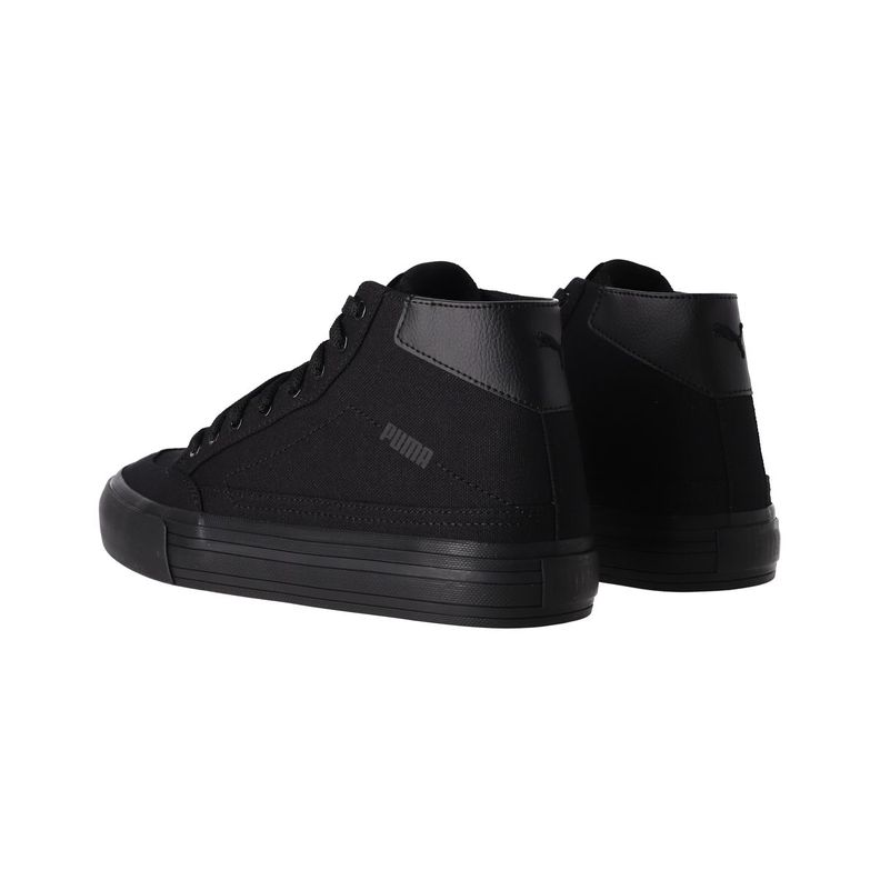 Zapatilla Puma Court Classic Vulc Mid Hombre Negras-3