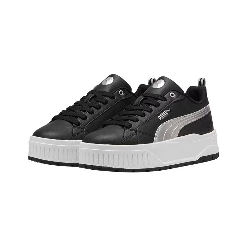 Zapatillas Puma Karmen II Metallic Dream Mujer Negra/Plata-2
