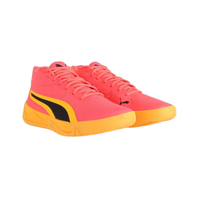 Zapatilla Puma Court Pro Hombre Naranjas/Amarillas/Negras-2