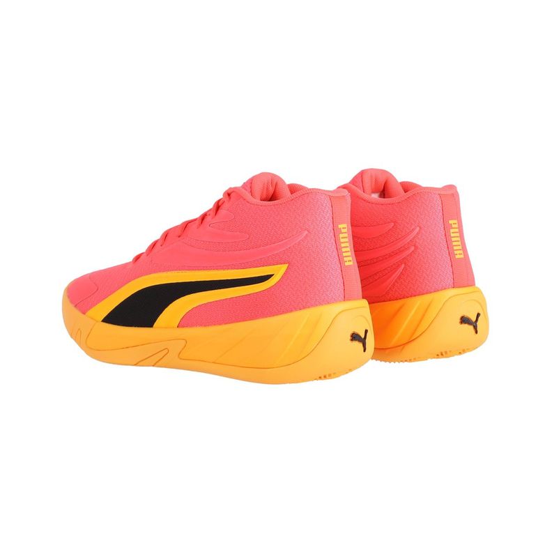 Zapatilla Puma Court Pro Hombre Naranjas/Amarillas/Negras-3