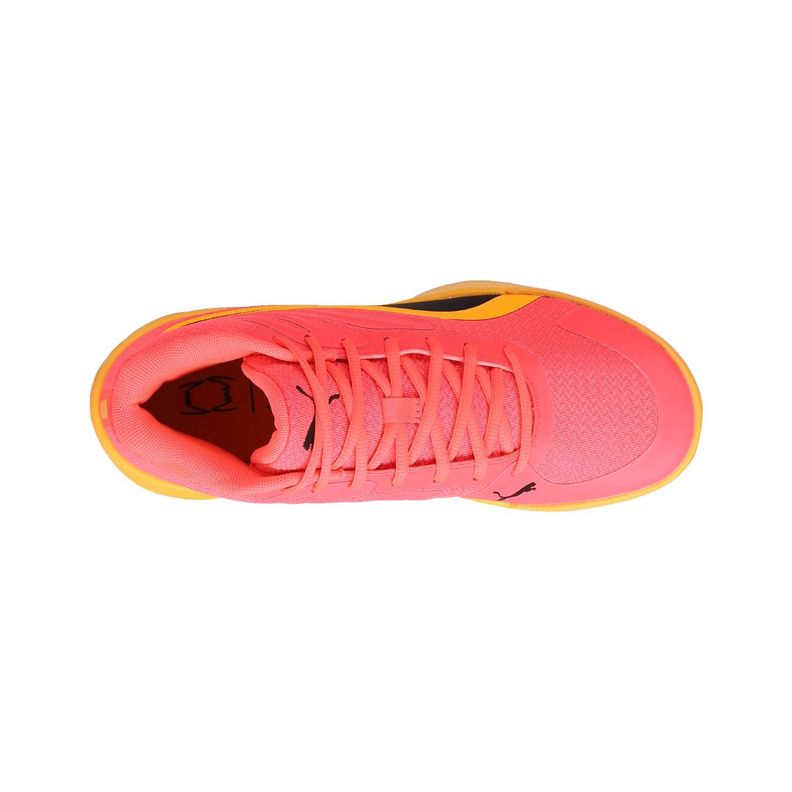 Zapatilla Puma Court Pro Hombre Naranjas/Amarillas/Negras-4