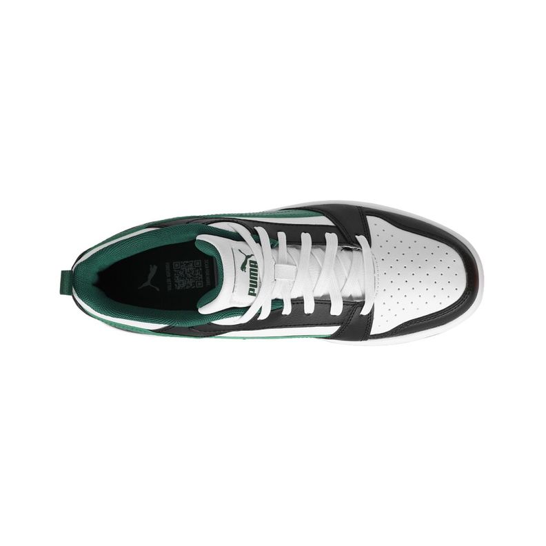Zapatillas Urbanas Puma Rebound v6 Low Hombre Blancas/Negras-4