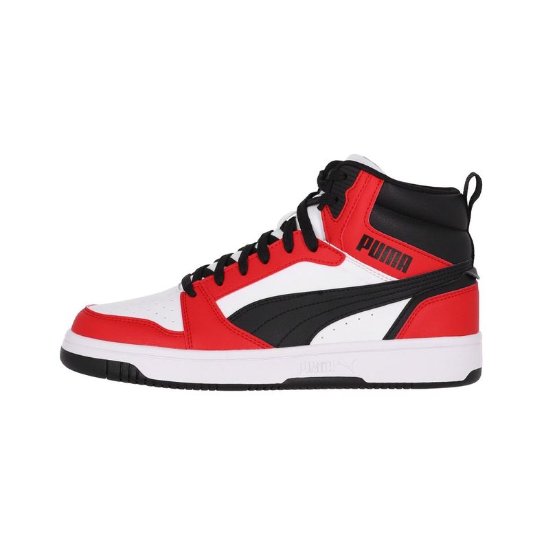 Zapatilla Puma Rebound v6 Hombre White/For All Time Red-0