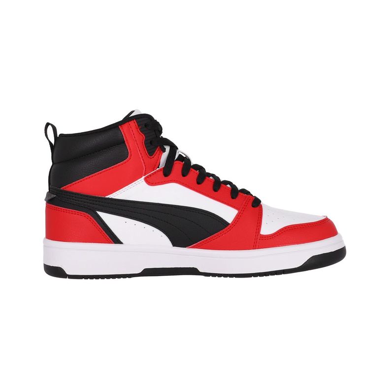 Zapatilla Puma Rebound v6 Hombre White/For All Time Red-1