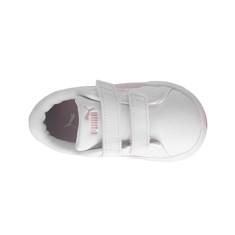 Zapatillas Urbanas Baby Jada Classic Puma Blancas/Rosadas-4