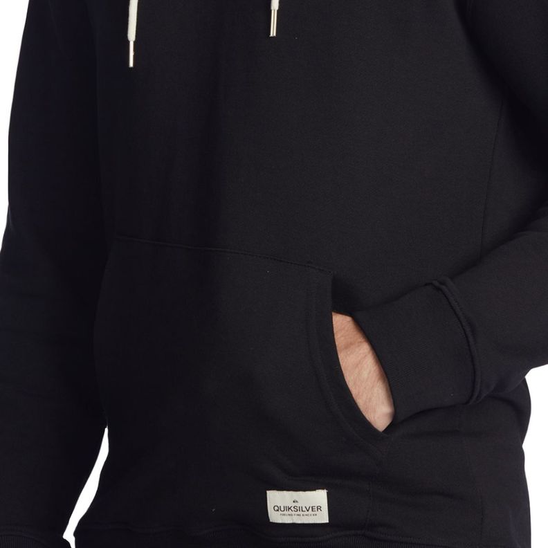 Polerón Quiksilver Essentials Organic Solid Hombre Black-3