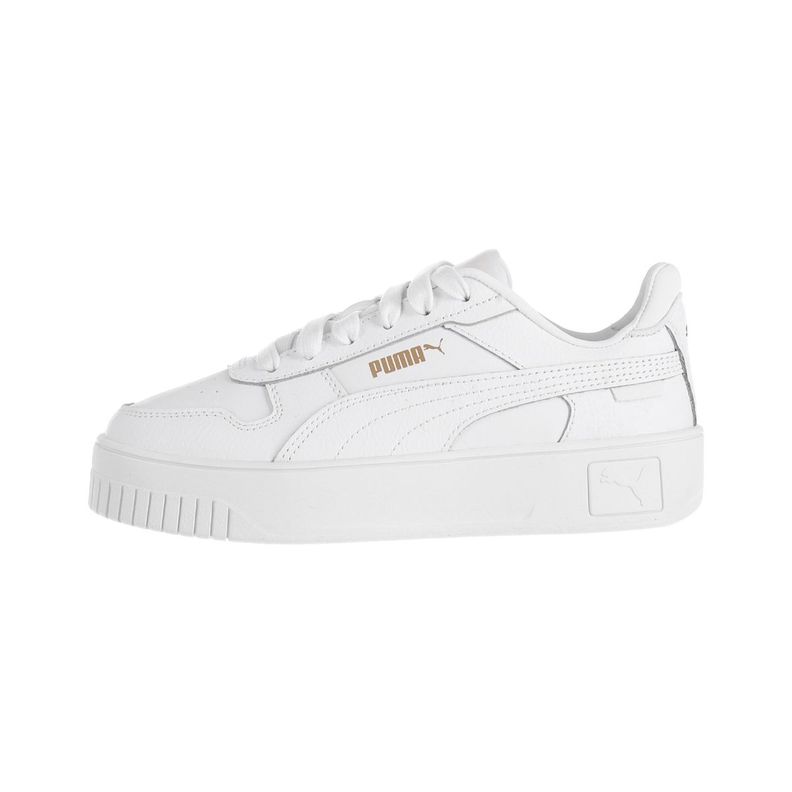 Zapatilla Puma Carina Street Mujer Blancas/Doradas-0