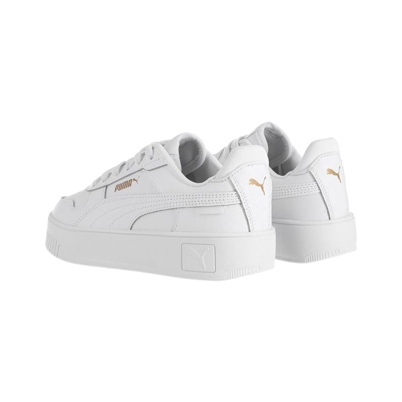 Zapatilla Puma Carina Street Mujer Blancas/Doradas-3