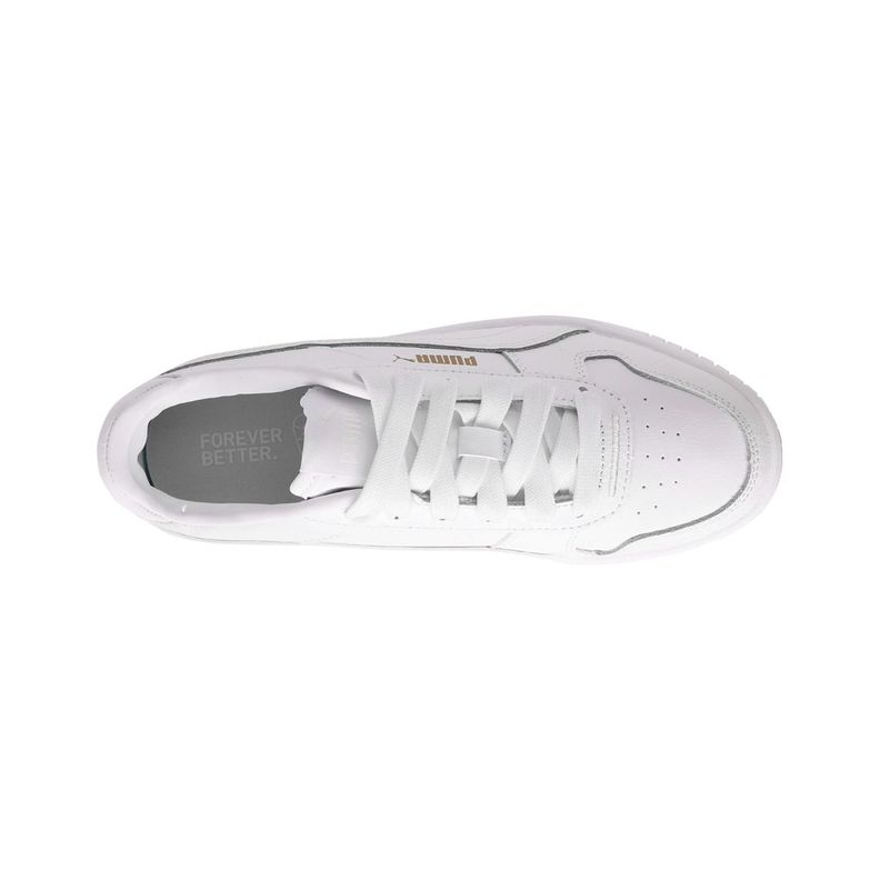 Zapatilla Puma Carina Street Mujer Blancas/Doradas-4