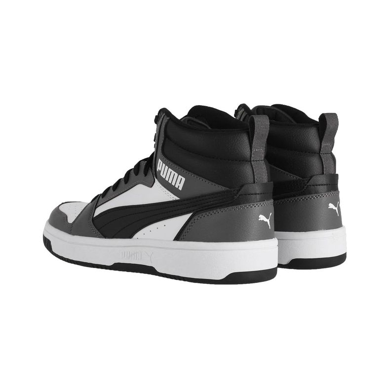 Zapatilla Puma Rebound v6 Hombre Blancas/Negras/Grises-3