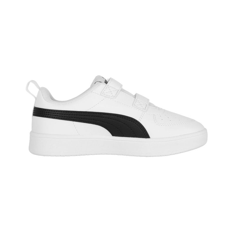 Zapatilla Puma Rickie Niños Blancas/Negras-1