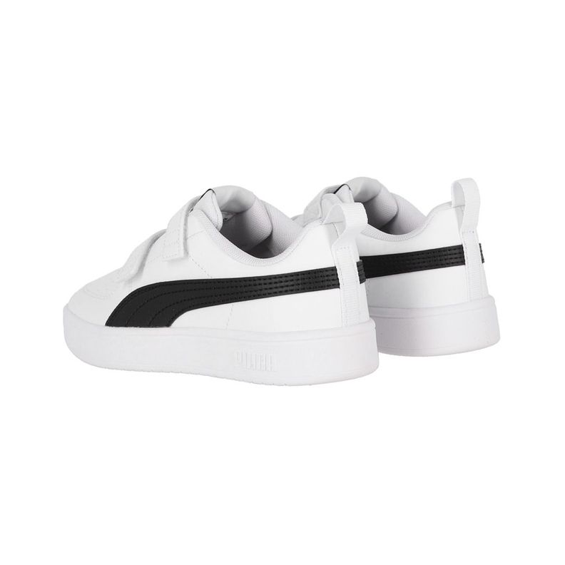 Zapatilla Puma Rickie Niños Blancas/Negras-3