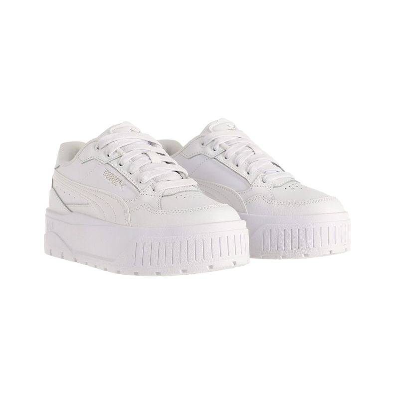 Zapatillas Urbanas Puma Karmen II Idol Mujer Blancas-2