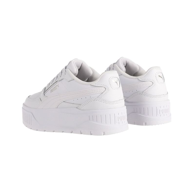 Zapatillas Urbanas Puma Karmen II Idol Mujer Blancas-3