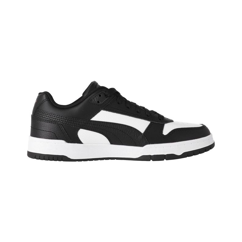 Zapatilla Puma Rebound Low Game Hombre Negras/Blancas-1