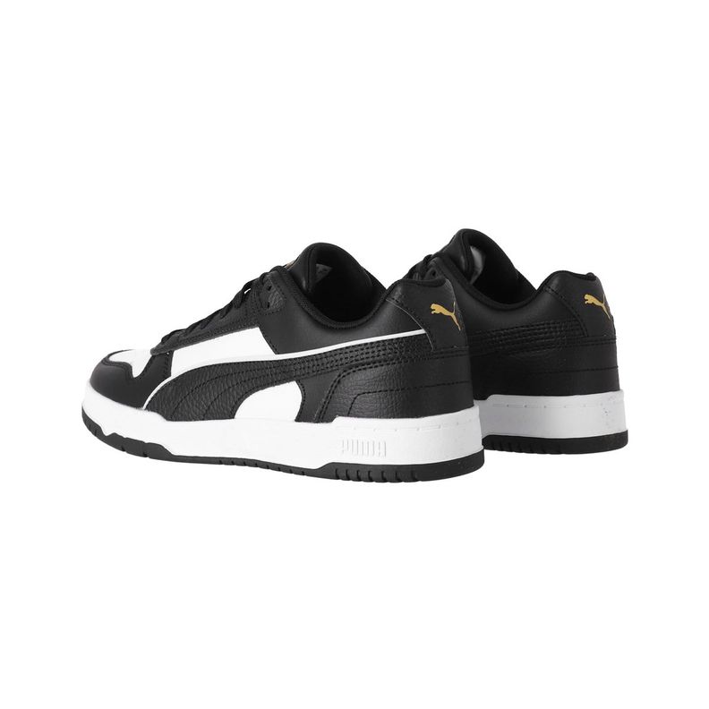 Zapatilla Puma Rebound Low Game Hombre Negras/Blancas-3