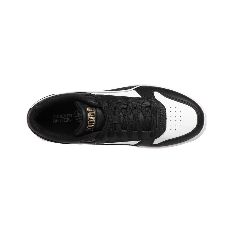 Zapatilla Puma Rebound Low Game Hombre Negras/Blancas-4